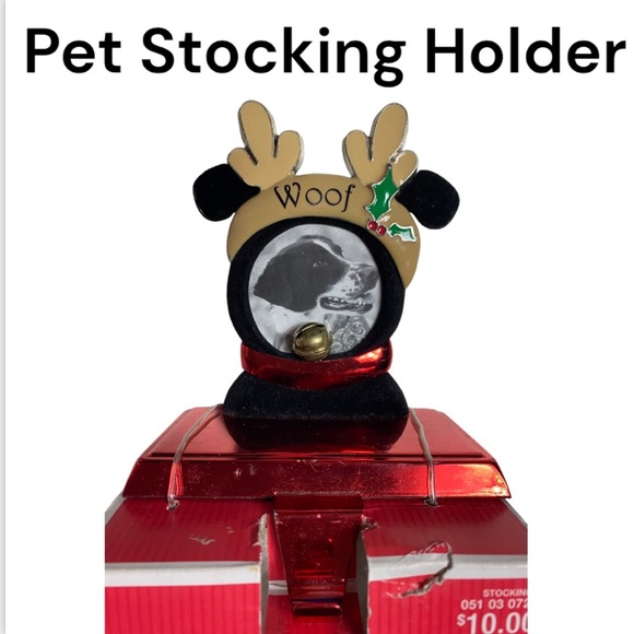 New Pet Picture Frame Stocking Holder - Picture 1 of 8
